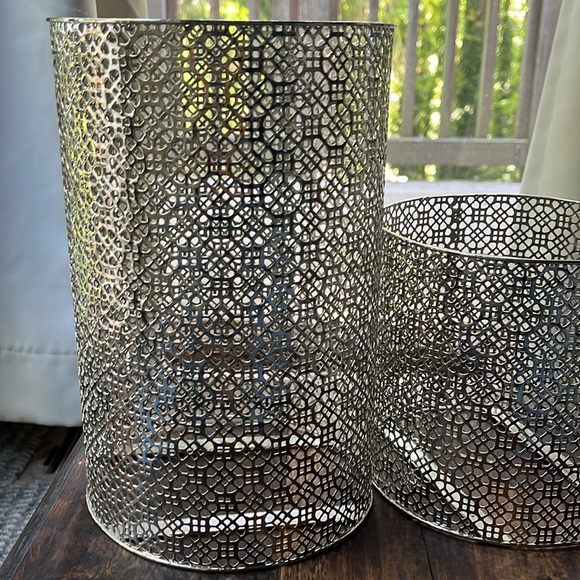 Pottery Barn indoor or outdoor candle holder - Picture 3 of 6